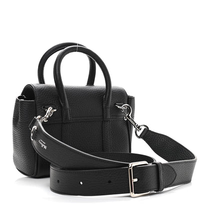 Mulberry Small Classic Grain Mini Bayswater Black 2 of 9