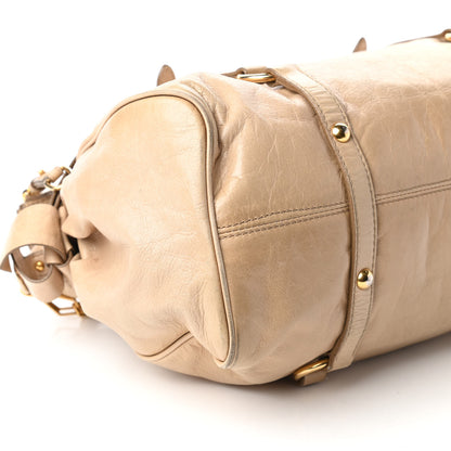 Miu Miu Vitello Lux Medium Bow Bag Cammeo 7 of 14