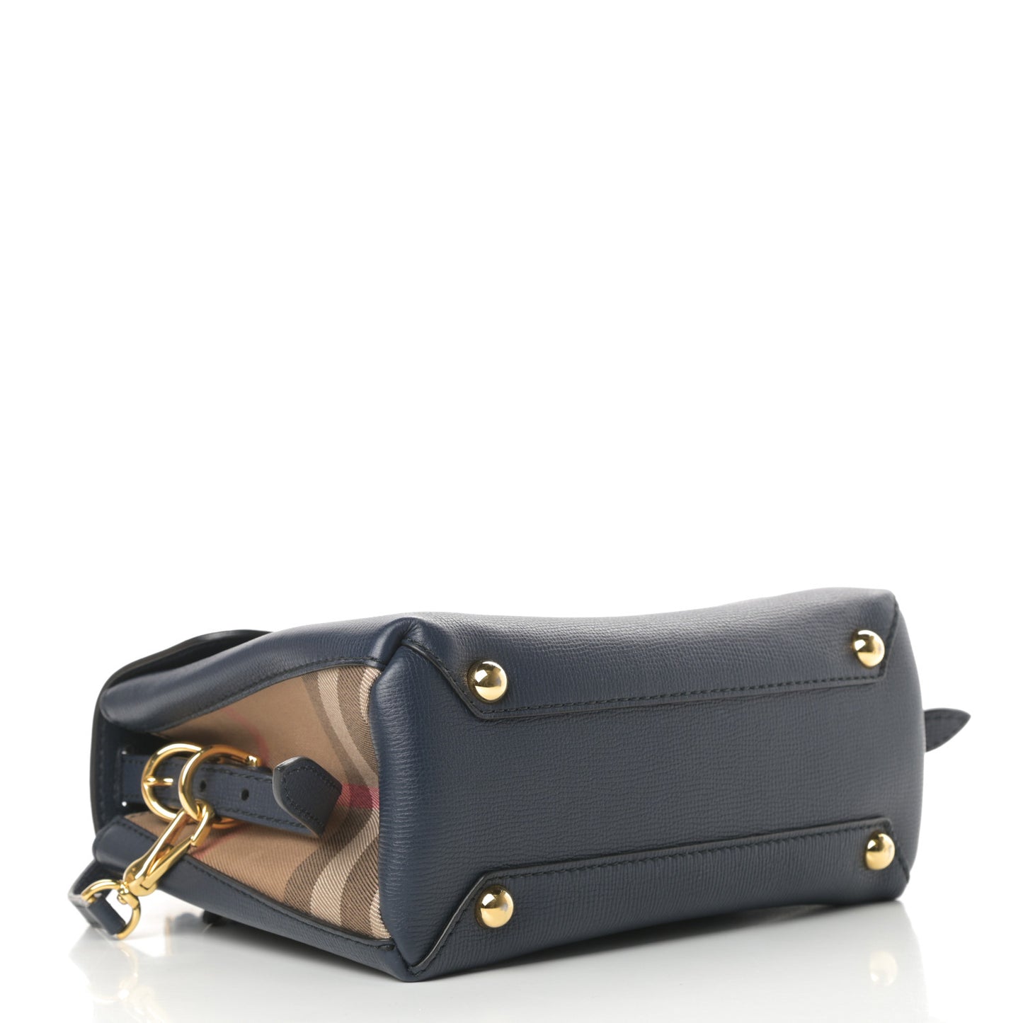 Derby Calfskin House Check Small Camberley Ink Blue