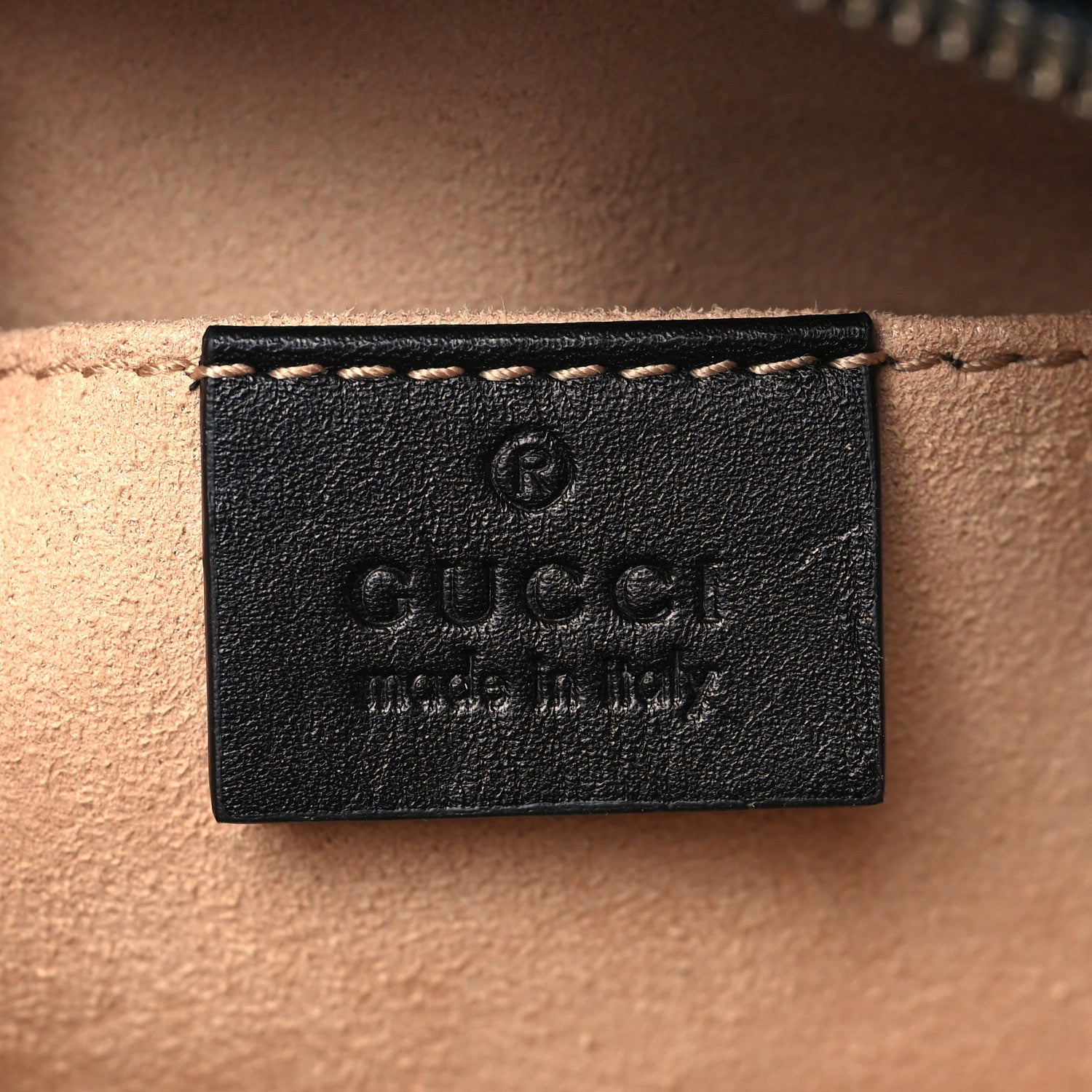 Gucci Calfskin Matelasse GG Marmont Belt Bag 85 34 Black 5 of 10