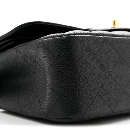 Chanel Caviar Quilted Jumbo Double Flap Black 9 of 14