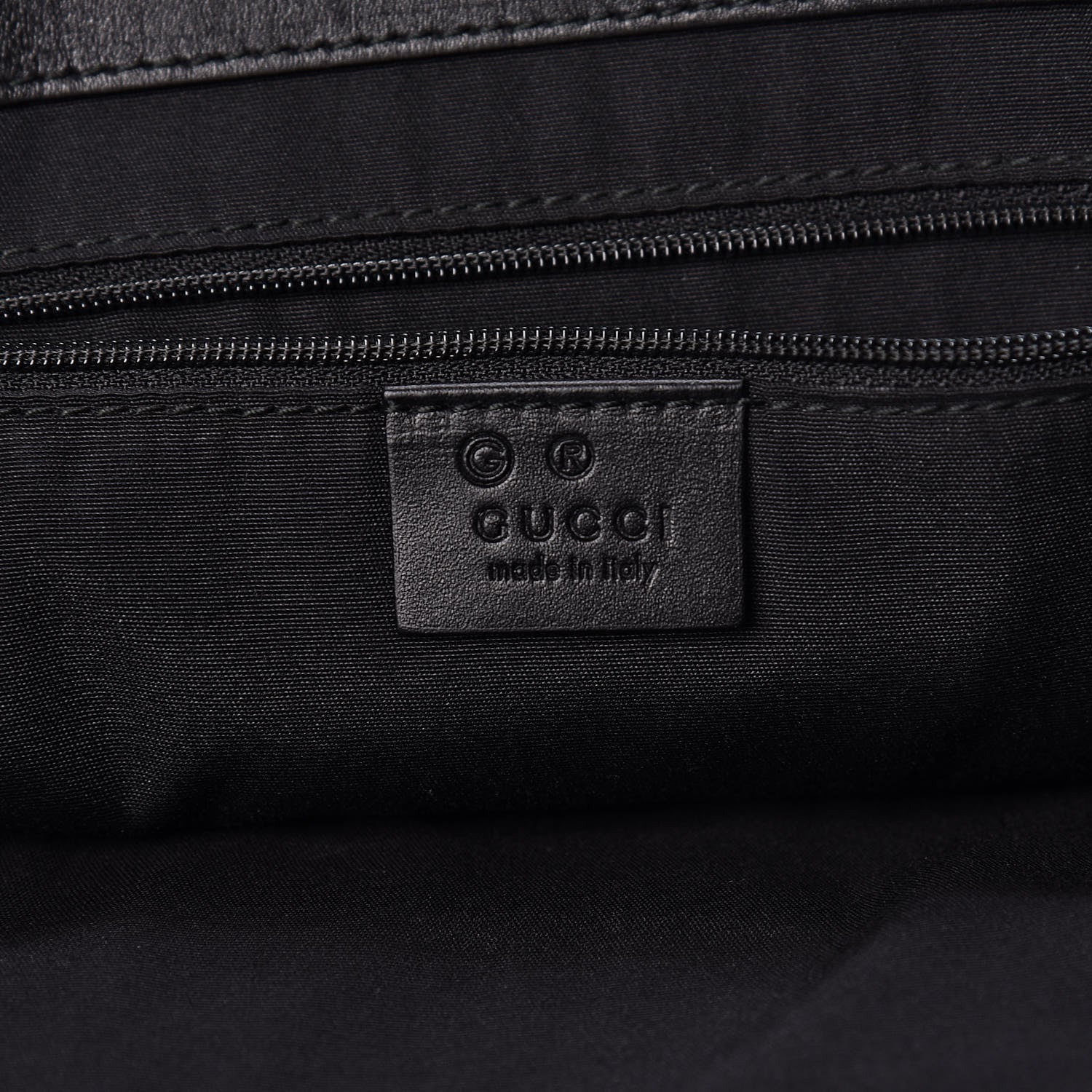 Gucci Monogram Crest Tote Green Black 6 of 13