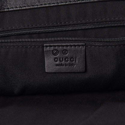 Gucci Monogram Crest Tote Green Black 6 of 13