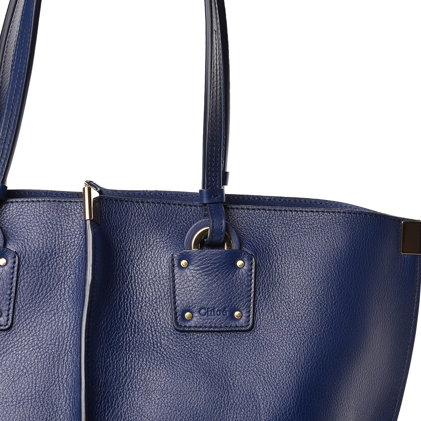 Smooth Calfskin Medium Vick Tote Captive Blue