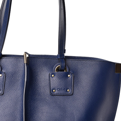 Chloe Smooth Calfskin Medium Vick Tote Captive Blue 10 of 14
