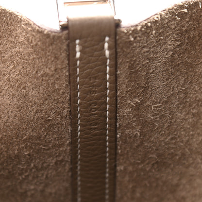 Hermes Taurillon Clemence Picotin Lock 18 PM Etoupe 7 of 9