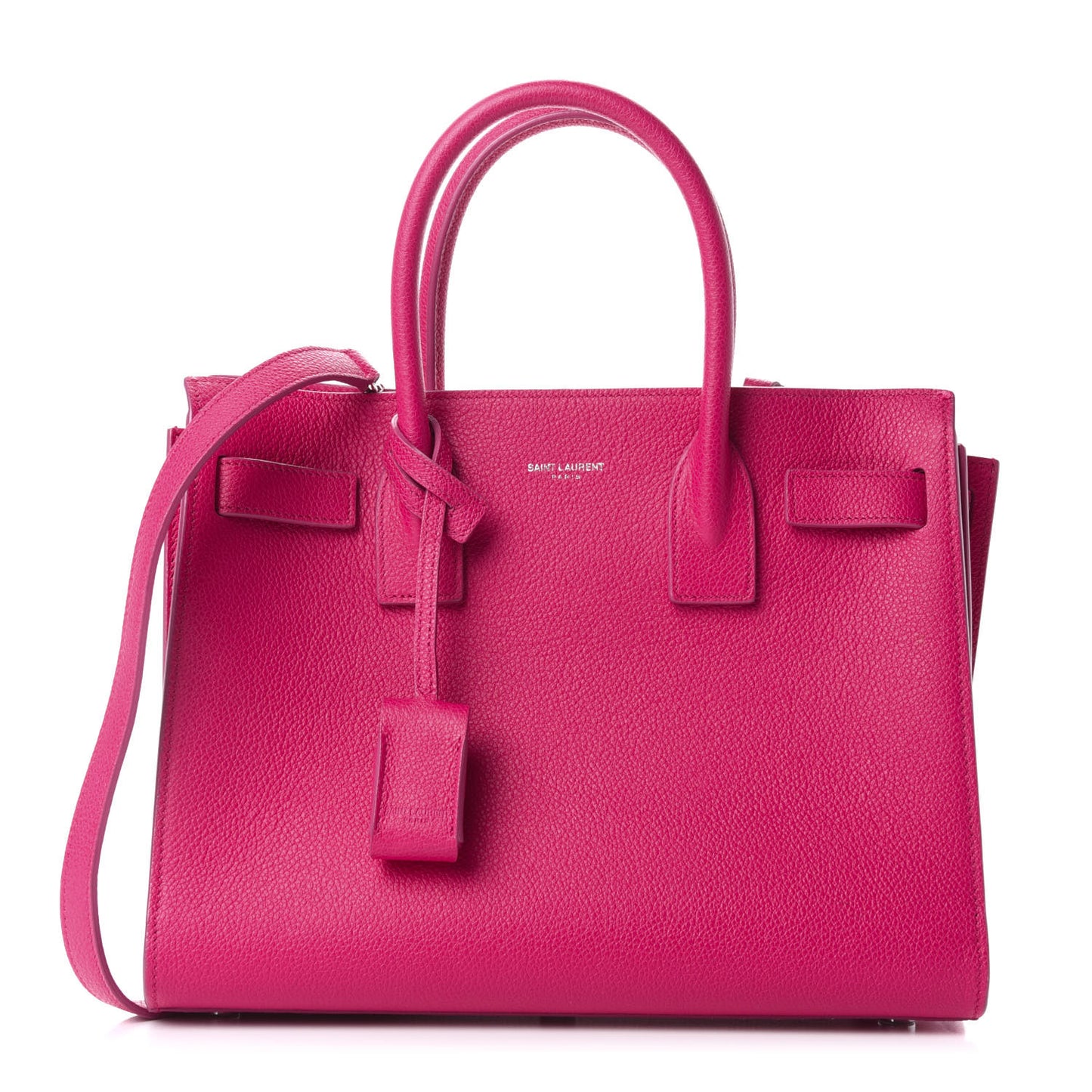 Grained Calfskin Baby Sac De Jour Fuchsia