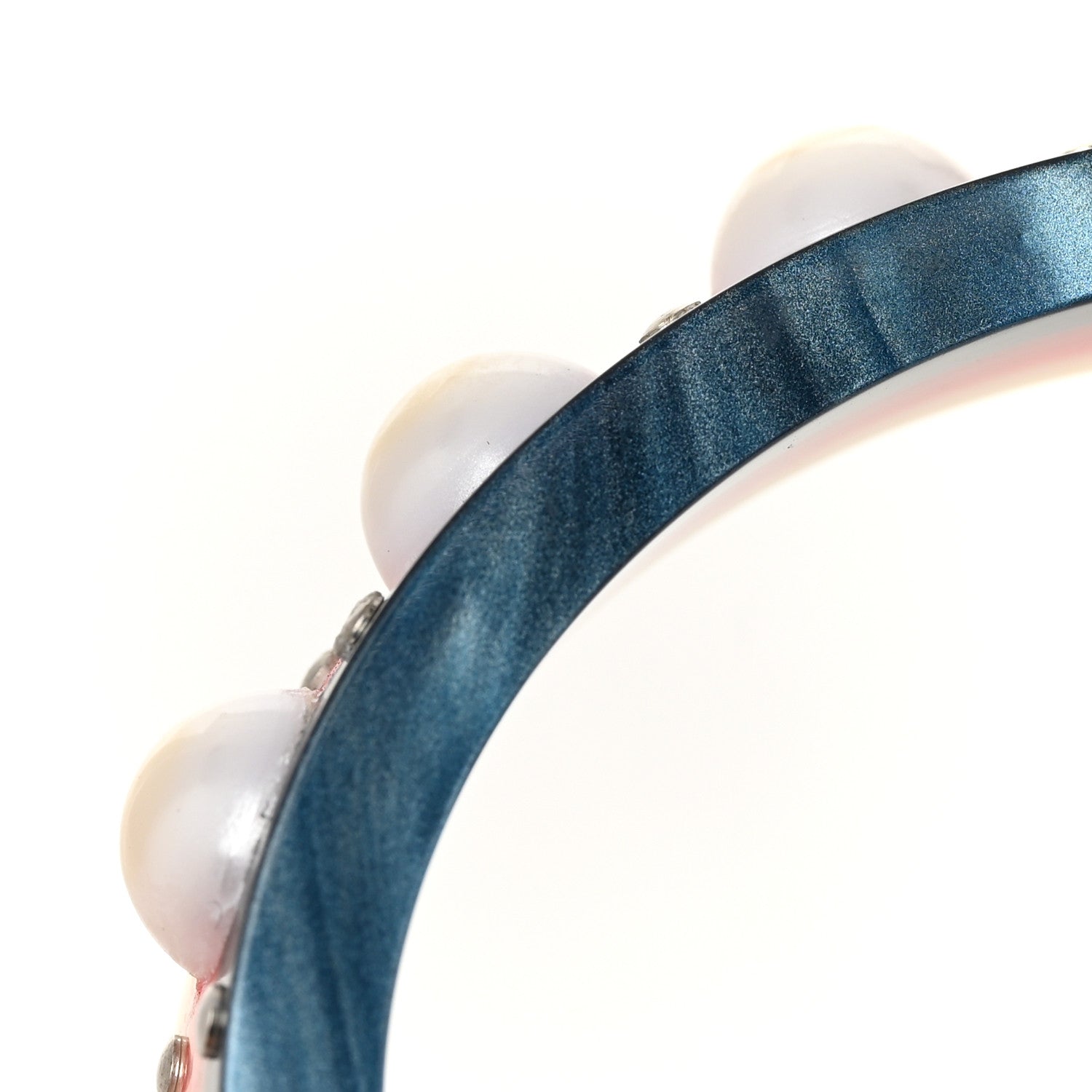 Gucci Web Pearl Cuff  Blue Red White 5 of 5
