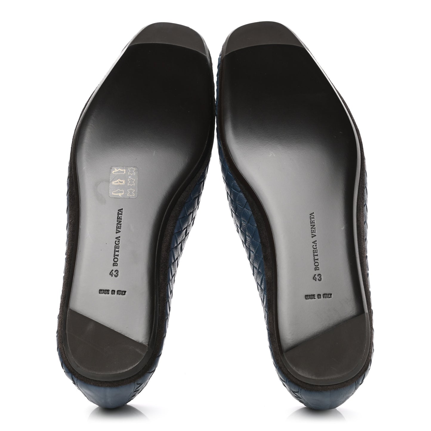 Nappa Intrecciato Mens Loafers 43 Deep Blue
