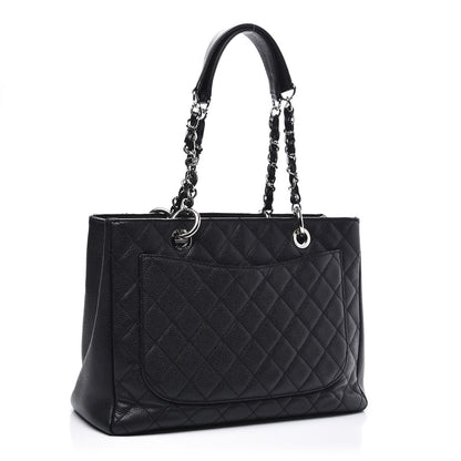 Chanel Caviar Quilted Grand Shopping Tote GST Black 2 of 10