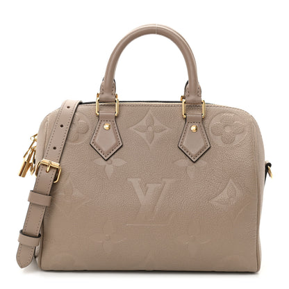 Louis Vuitton Empreinte Monogram Giant Speedy Bandouliere 25 Tourterelle 1 of 8