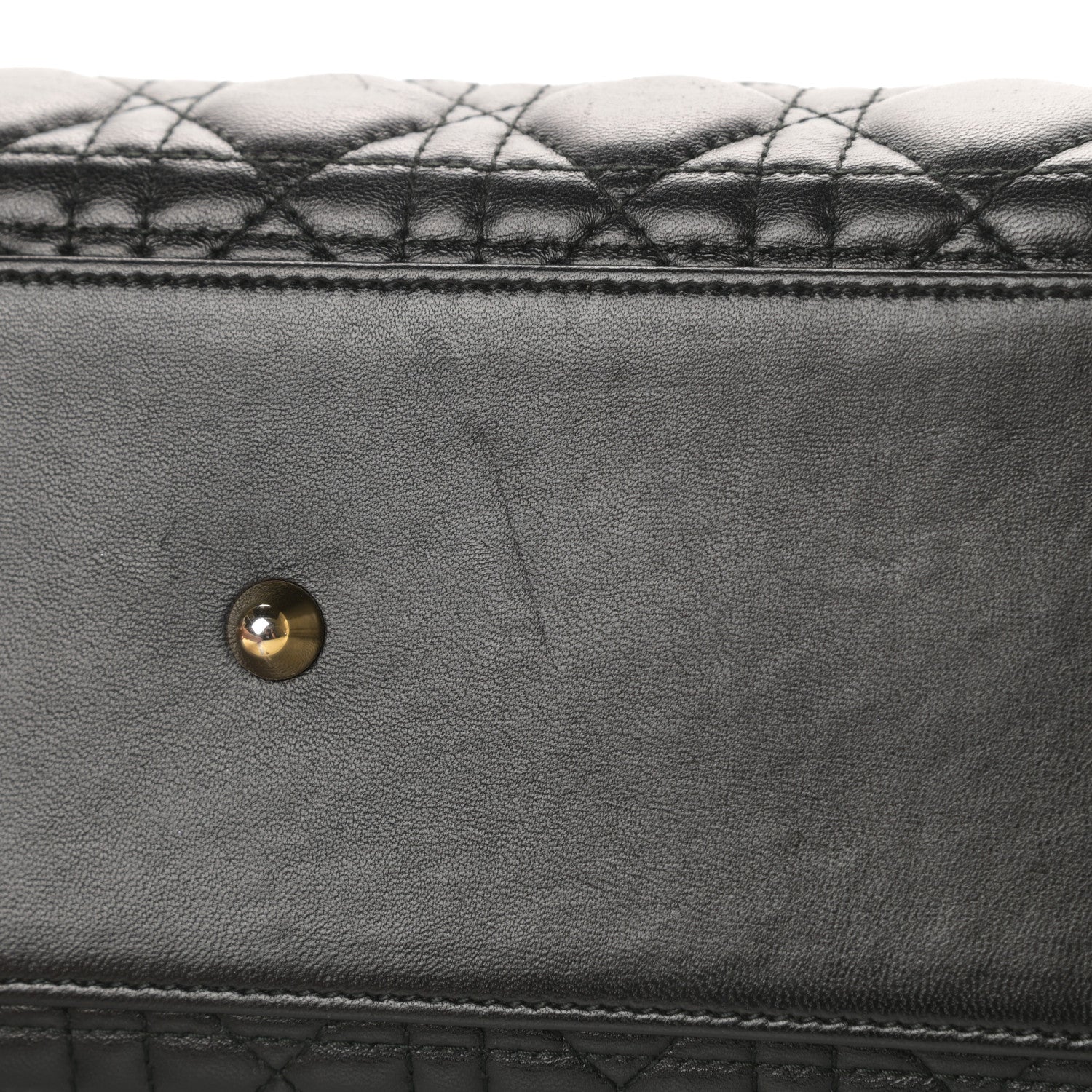Christian Dior Lambskin Cannage Large Lady Dior Black 12 of 14