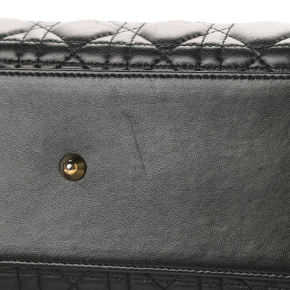Christian Dior Lambskin Cannage Large Lady Dior Black 12 of 14