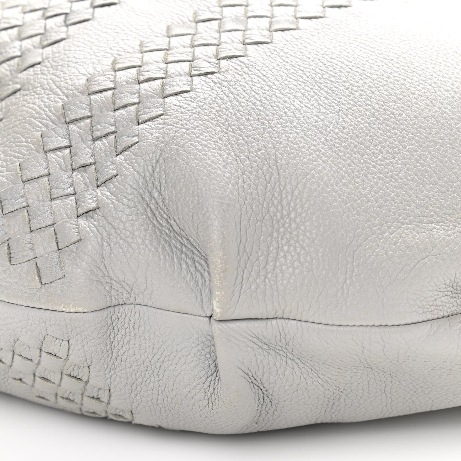 Bottega Veneta Cervo Deerskin Intrecciato Hobo Light Grey 9 of 10