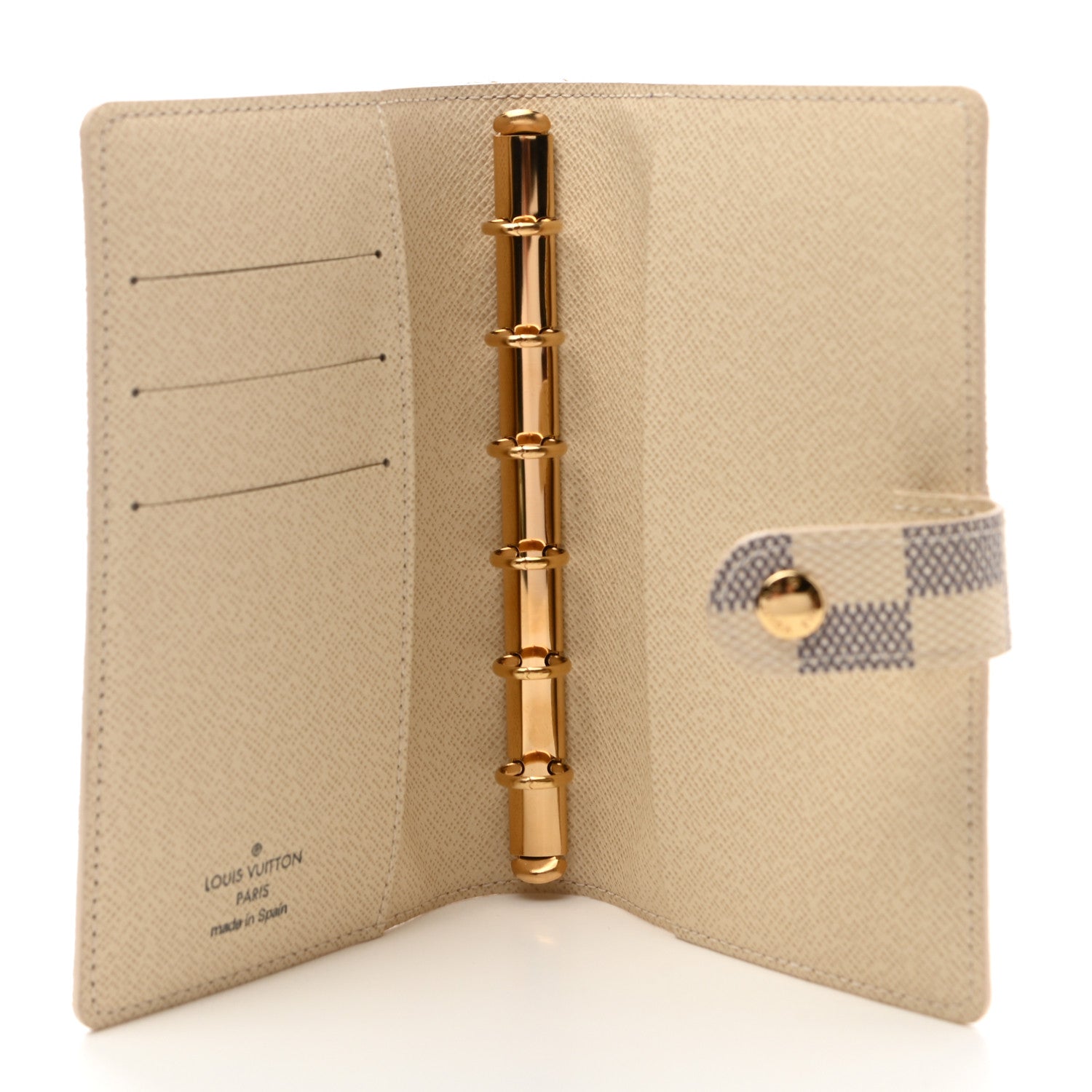 Louis Vuitton Damier Azur Small Ring Agenda Cover 5 of 6