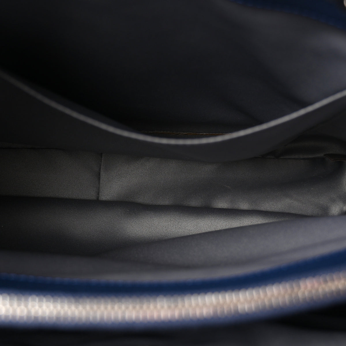Chanel Caviar Quilted Grand Shopping Tote GST Dark Navy Blue 5 of 11