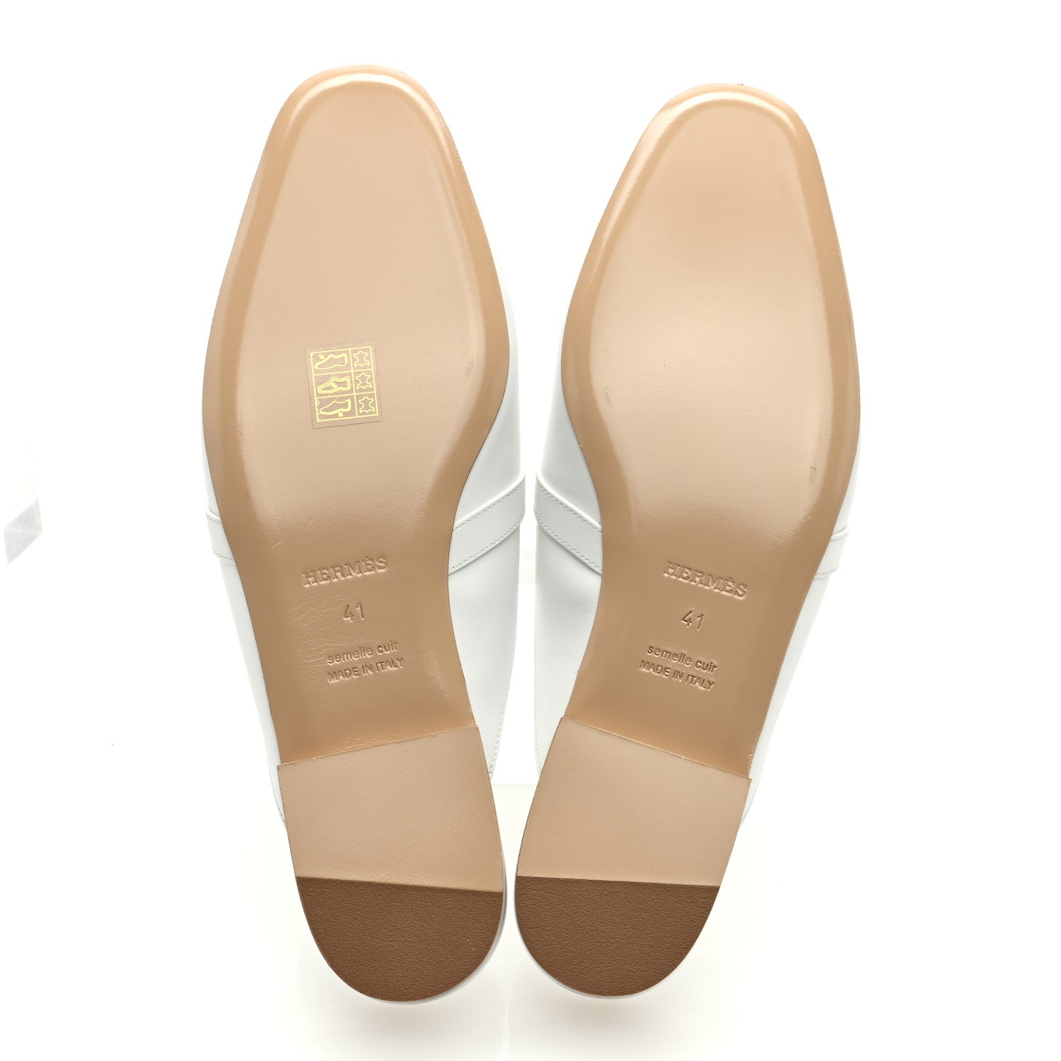 Hermes Calfskin Oz Mules 41 White 5 of 7