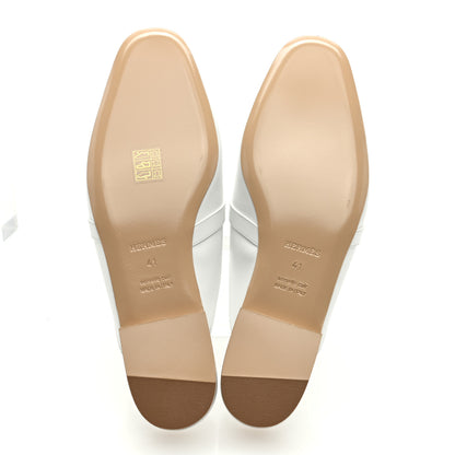 Hermes Calfskin Oz Mules 41 White 5 of 7