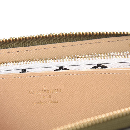 Louis Vuitton Monogram Giant Zippy Wallet Kaki White 6 of 8