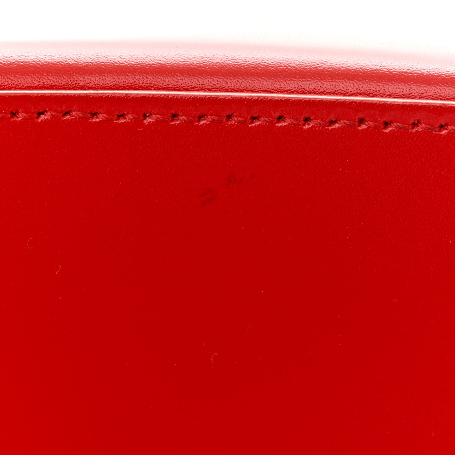 Shiny Box Calfskin Hourglass Top Handle Bag XS Bright Red