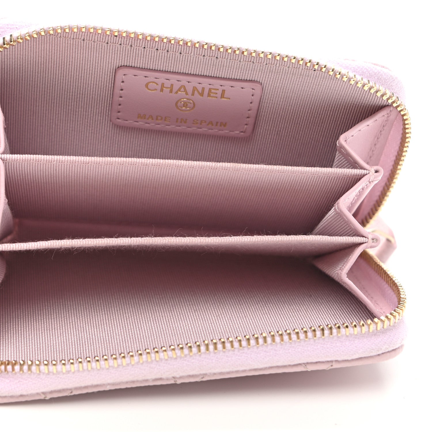 Chanel Caviar Quilted Zip Coin Purse Light Pink 5 of 8
