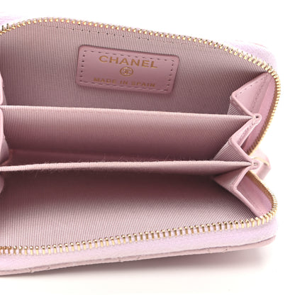 Chanel Caviar Quilted Zip Coin Purse Light Pink 5 of 8