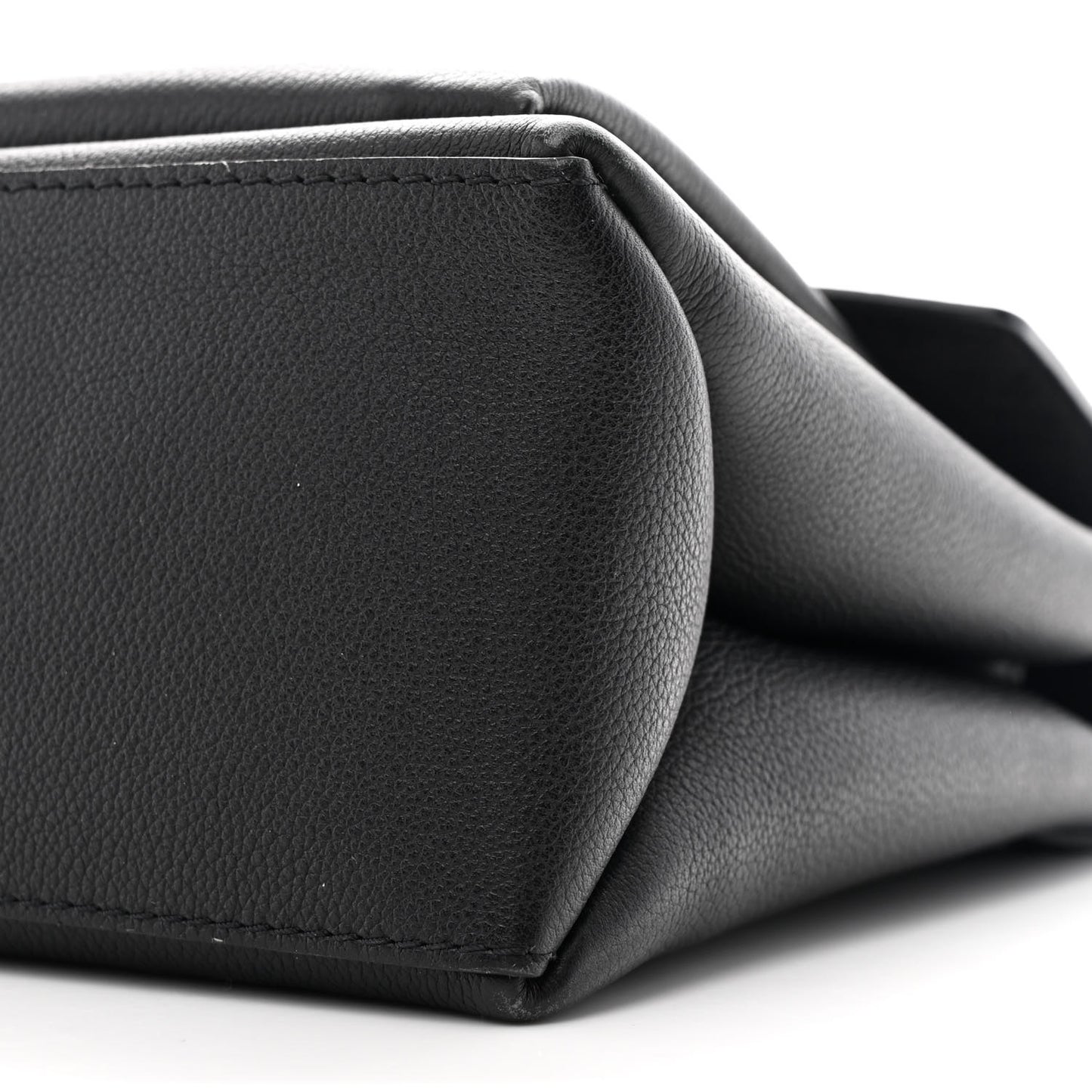 Soft Calfskin My Lockme Top Handle Black