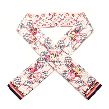 Louis Vuitton Silk Damier Pop Up Bandeau Azur 1 of 3