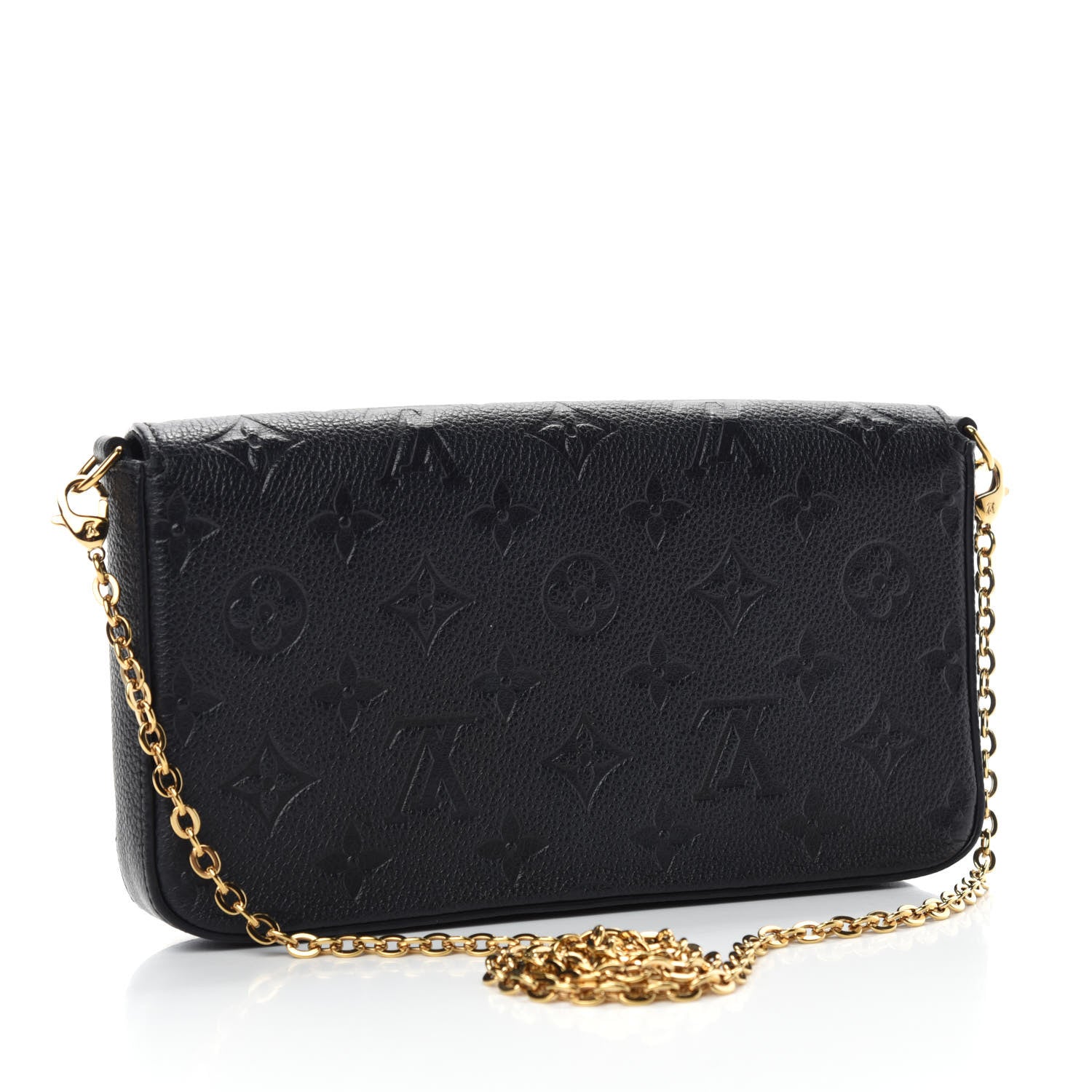 Louis Vuitton Empreinte Pochette Felicie Chain Wallet Black 4 of 12
