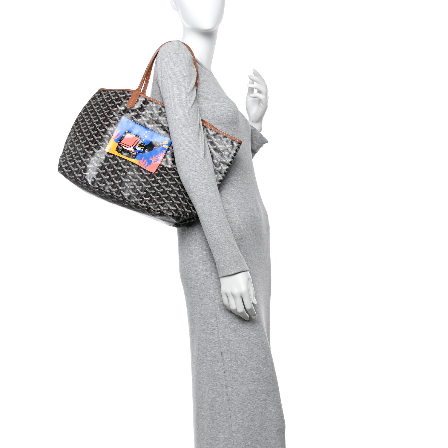 Goyard Goyardine Saint Louis PM Black Gold 2 of 12