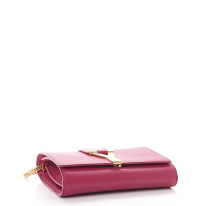 Saint Laurent Calfskin Small Classic Y Satchel Fuchsia 5 of 14