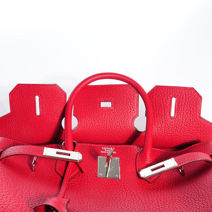 Hermes Togo HAC Birkin 32 Rouge 12 of 25