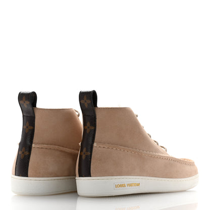 Louis Vuitton Suede Calfskin Minnea Sneaker Boot 38 Beige 4 of 10