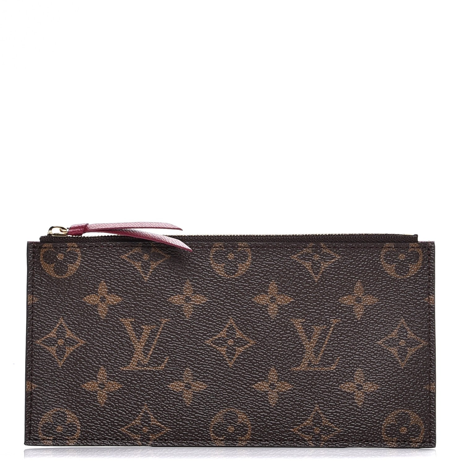 Louis Vuitton Monogram Felicie Chain Wallet Zippered Insert Fuchsia 1 of 6
