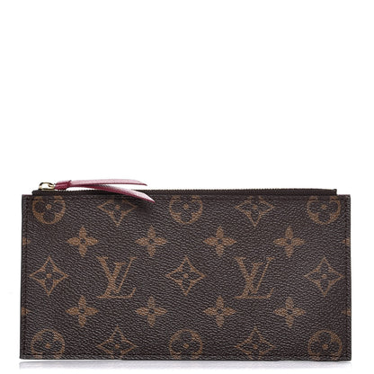 Louis Vuitton Monogram Felicie Chain Wallet Zippered Insert Fuchsia 1 of 6