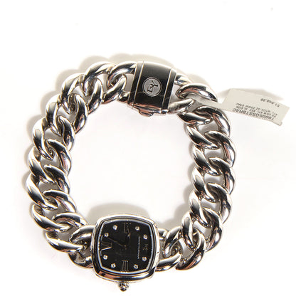 David Yurman Stainless Steel Diamond 23mm Albion Quartz Watch Black 7 of 8