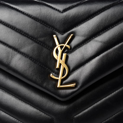 Saint Laurent Calfskin Y Quilted Monogram Medium Loulou Chain Satchel Black 16 of 16