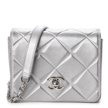 Chanel Metallic Calfskin Mini Propeller Flap Silver 1 of 16