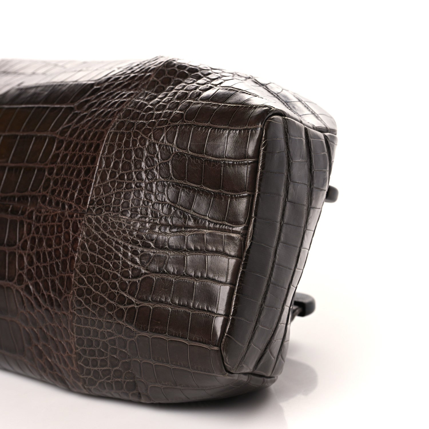 Gucci Wood Crocodile Tom Ford Doctor Bag Brown 9 of 10