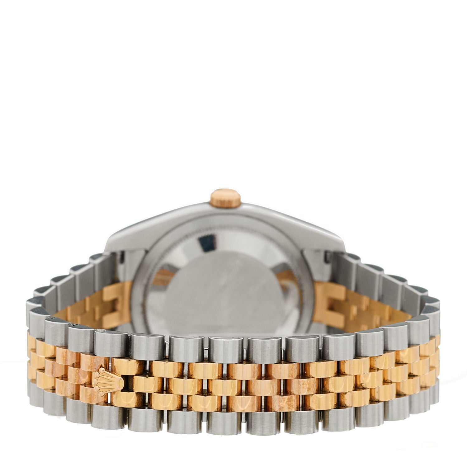 Rolex Stainless Steel 18K Everose Gold Diamond 36mm Oyster Perpetual Datejust Watch White 116231 3 of 4