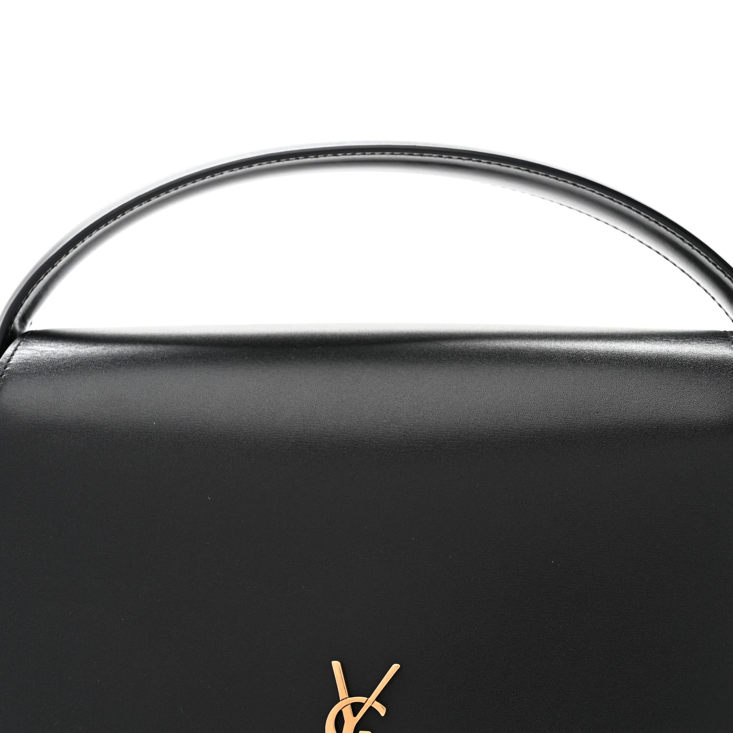Box Calfskin Voltaire Top Handle Crossbody Bag Black