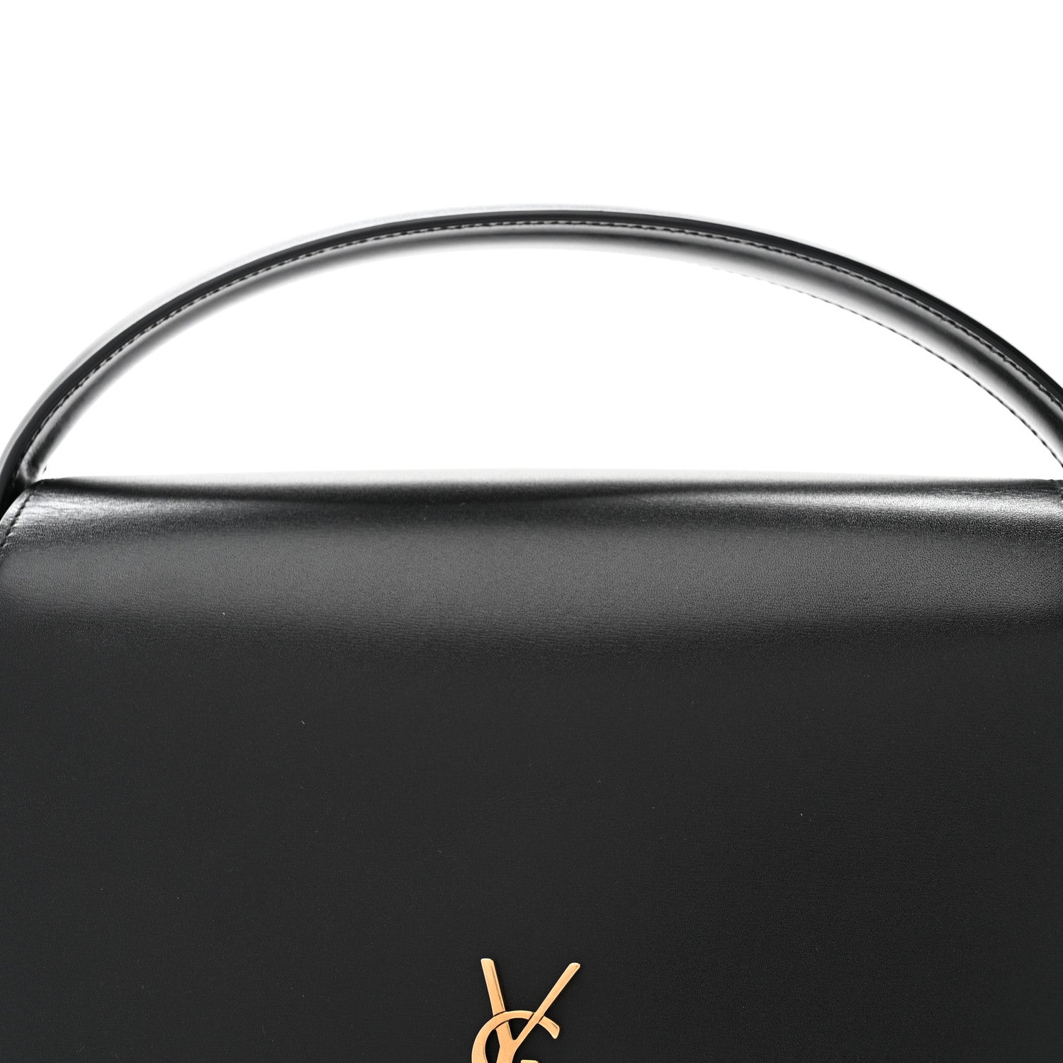 Saint Laurent Box Calfskin Voltaire Top Handle Crossbody Bag Black 7 of 9