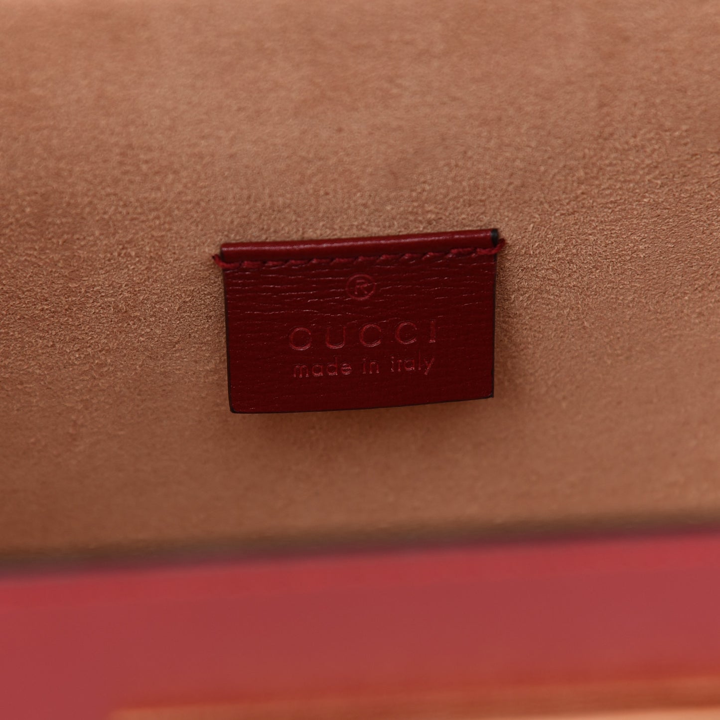 Azalea Calfskin Small Padlock Bamboo Shoulder Bag Romantic Cerise