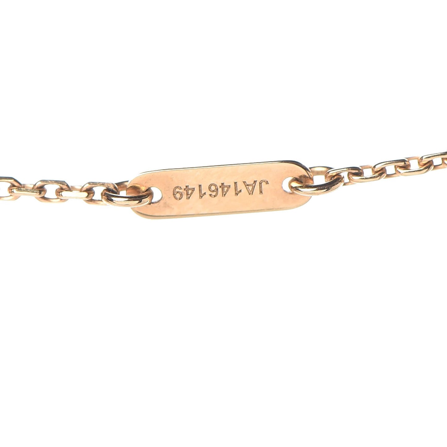 18K Yellow Gold Mother of Pearl Sweet Alhambra Pendant Necklace