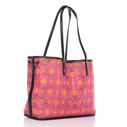 MCM Visetos Medium Liz Reversible Shopper Tote Pink 9 of 20