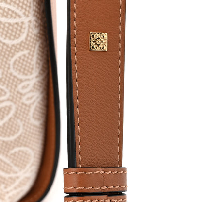 Loewe Calfskin Canvas Anagram Small Hammock Shoulder Bag Ecru Tan 11 of 11