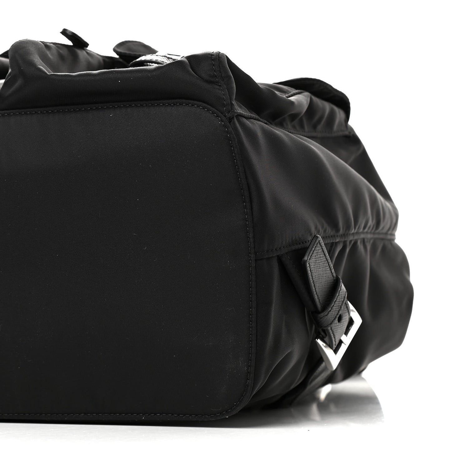 Tessuto Nylon Saffiano Medium Backpack Black