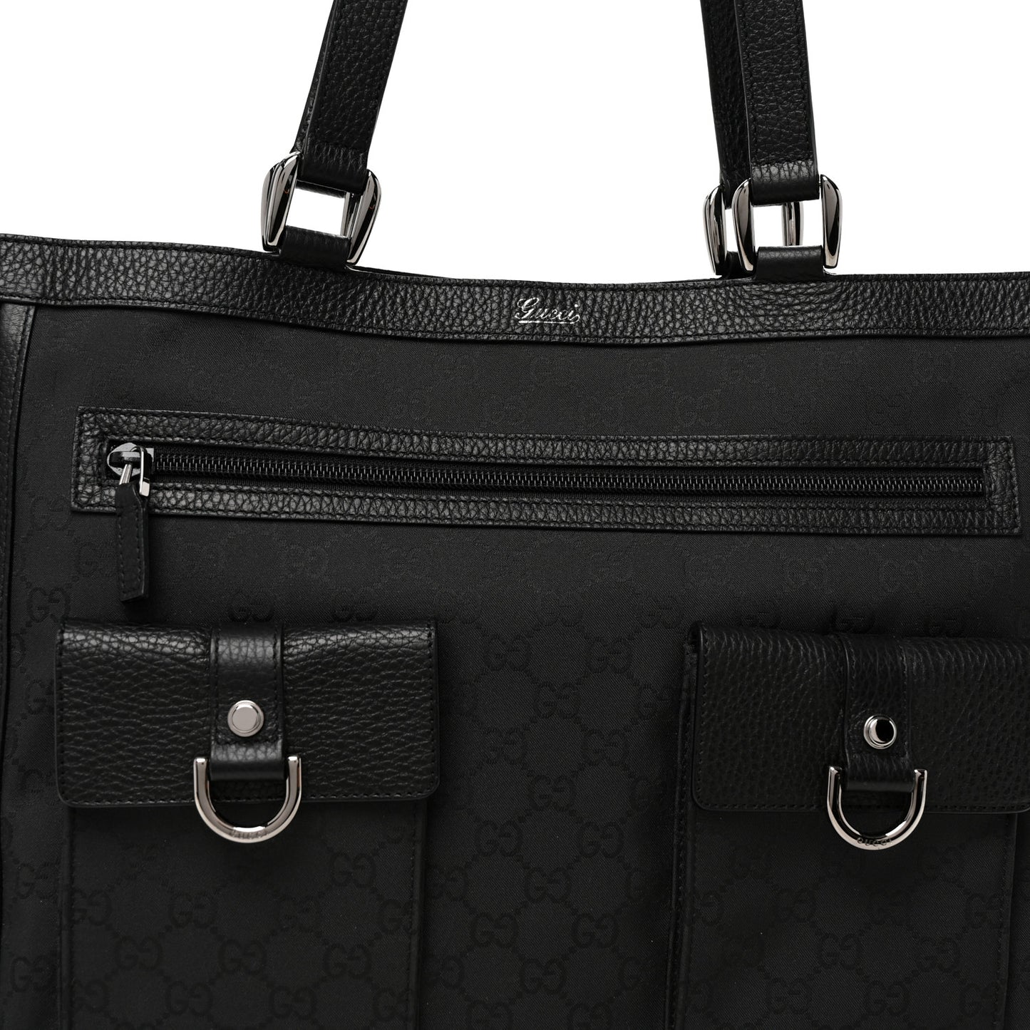Monogram Abbey D Ring Tote Black
