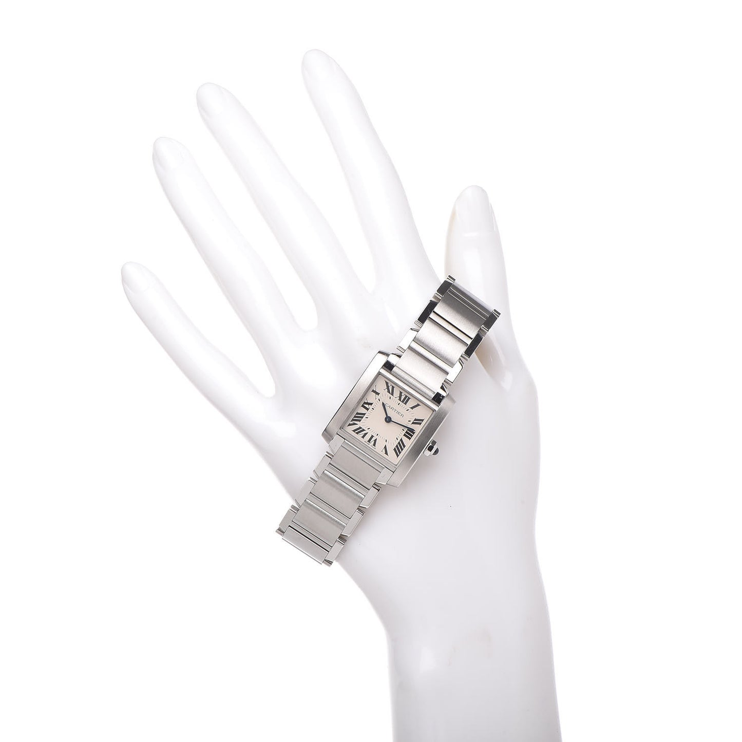 Stainless Steel 25mm Tank Francaise Quartz Watch