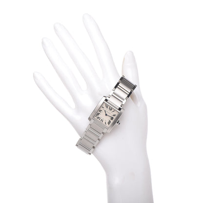 Cartier Stainless Steel 25mm Tank Francaise Quartz Watch 2 of 7